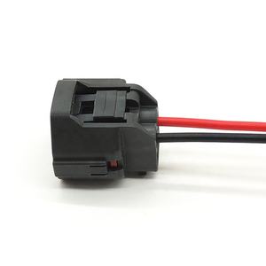 2 Pin Kfz-Kabelbaum Ignitoin Coil Connector BC-005 Schwarz Farbe 18AWG 15CM - Product Image 3