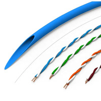 Kabel Jaringan Cat5e UTP CCA Khusus untuk Perkabelan Kantor dan Hunian 24AWG 305m Box OEM Warna dan Panjang Sesuai Pesanan