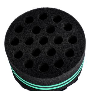 Éponges en forme de vague personnalisées éponge à cheveux torsion <span class=keywords><strong>curl</strong></span> éponge brosse à cheveux twister pour hommes noirs - Product Image 6