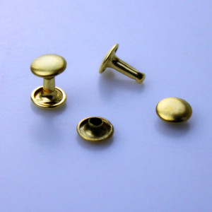 Clous à Double Hit en laiton massif de haute qualité 9*8MM 9*10MM 9*12MM <span class=keywords><strong>pour</strong></span> boucles de ceinture Rivets à Double Hit solides - Product Image 2