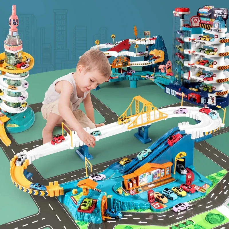 2022 novos crianças presente carro aventura brinquedos, cérebro, jogo, carros, deslizante, mini pista, carro, brinquedo, jogo de aventura