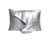 Housse de coussin en satin soyeux avec fermeture enveloppe, sans fermeture éclair, pour hôtel, mariage, vente en gros