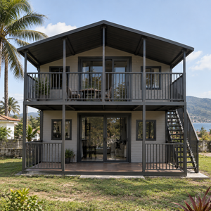Vente directe usine – <span class=keywords><strong>Villa</strong></span> préfabriquée mobile de haute qualité en acier extensible de 20 pieds, 2 chambres, bureau et cuisine intégrés - Product Image 2