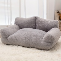 Coussin pour animaux de compagnie 4 saisons, lit canapé épais et chaud pour chat et chien, anti-rayures, lavable, en peluche douce, pour animaux d'intérieur, idéal pour l'été