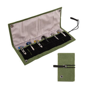 Couteau de poche <span class=keywords><strong>pochette</strong></span> d'affichage 6 fentes organisateur de stockage pliant petits couteaux rouleau Collection protecteur - Product Image 1