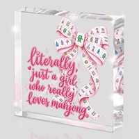 Fournitures pour soirée Mahjong, accessoires de Mahjong, décorations de bureau américaines pour la famille, les collègues, les amis, cadeau d'anniversaire