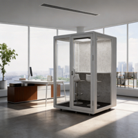 Cabine de studio d'enregistrement silencieuse, pod de réunion insonorisé, pod de bureau insonorisé, isolation acoustique pour enregistrement musical au bureau