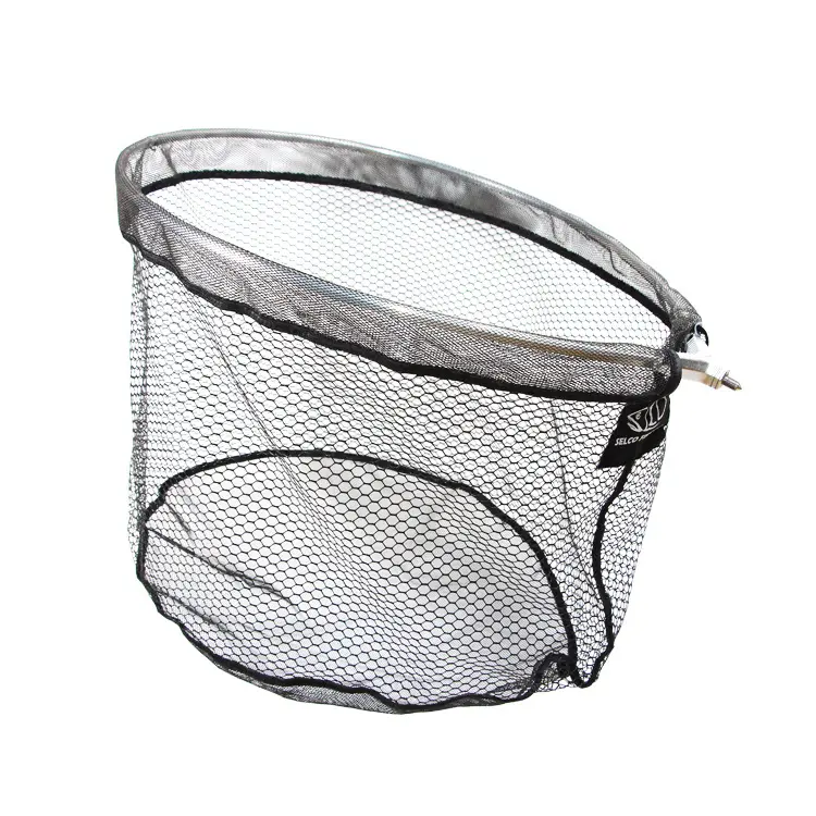 40*50cm Carp Fishing Net Head Cheap Polyester Aluminum Oval European Fish Hand Net for Fishing Tackle Accessories