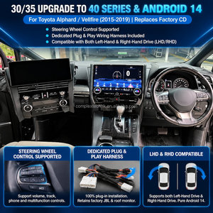 Radio de coche Android de 15.7 pulgadas, autorradio con GPS, estéreo para Toyota Alphard 30S, actualización 40S, versión baja, reproductor de DVD para coche. - Product Image 5