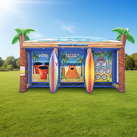 Jeux de plage gonflables en PVC commercial de 0,55 mm, 3 en 1, jeux de carnaval gonflables pour enfants et adultes