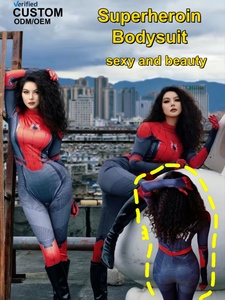 Vêtements pour femmes, lingerie sexy, accessoires de costume, combinaison <span class=keywords><strong>Spider</strong></span>-<span class=keywords><strong>Man</strong></span>, combinaison de cosplay, tenue de fête d'Halloween, ensemble cadeau, vente en gros IM093-W7 - Product Image 1