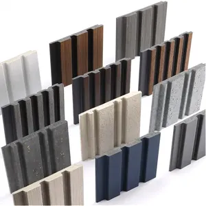 Hot Sale Interior Decorative Polystyrene Plastic Material Panels PS Fluted Wall Panel