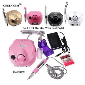 Elektrikli tırnak matkap Efile 30000RPM profesyonel tırnak matkabı ayak pedalı ile tırnak salonu pembe için Ideal - Product Image 1