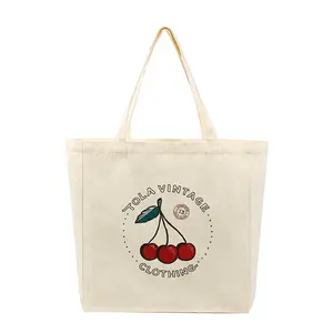 Nieuw Ontwerp 12Oz Katoen Recyed Shopping Custom Logo Tote Canvas Tas Digitaal Printen