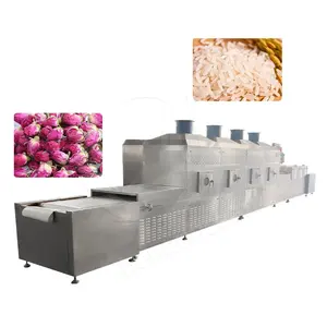 Professional Continuous Conveyor Tunnel Drying Machine microwave drying sterilization equipment
