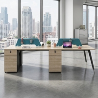 Poste de travail de bureau moderne avec cloison, bureau informatique, siège d'employé, cloison de séparation, ensemble de mobilier de direction de luxe, vente en gros