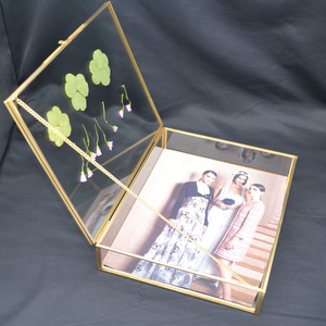 Chất Lượng Tốt Bản Lề Trang Trí Màu Đen Rose Brass Vàng Hình Ảnh Hình Ảnh Hộp Bóng Hai Mặt Khô Khung Bán Buôn 10x10 8*10 - Product Image 3