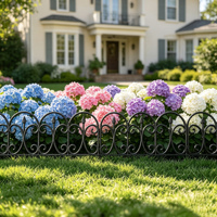 Outdoor Kleiner Schwarzer Brauner Kunststoff Umweltfreundlicher Jasmin Dekorativer Klassischer Rasen-Garten-Einfassungszaun