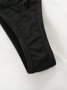 Ensemble de lingerie sexy érotique pour femmes grandes tailles, soutien-gorge et culotte, robe de nuit, cœur - Product Image 4