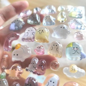 Wholesale Factory Direct Embossed <b>Waterproof</b> Glossy Eco Friendly 3D Puffy Relief <b>Sticker</b> for DIY Craft Packaging - Product Image 3
