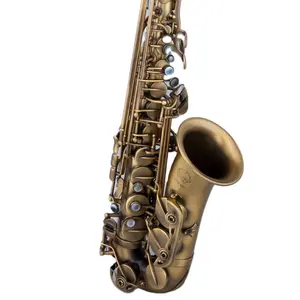High quality professional instrument hard case hand engraving alto saxophone