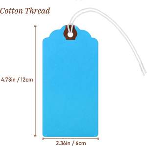 Manila Shipping Tags com String Anexado Inventário Bagagem Papel, Presente Etiquetas De Papelão com String Pendurar Etiqueta Tags - Product Image 3