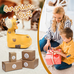 ROOGO Dễ Thương Kỳ Dị Chậu Cây Hươu Cao Cổ Mini Nhựa Mọng Nước Dụng Cụ Bào Chậu Hoa Nhỏ Để Bàn Trang Trí Văn Phòng Tại Nhà Quà Tặng - Product Image 5