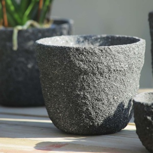 กระถางต้นไม้ปูนซีเมนต์ GRC ขนาดเล็ก ของตกแต่งบ้านสำหรับสวนกลางแจ้ง กระถางดอกไม้ไฟเบอร์ซีเมนต์ - Product Image 3