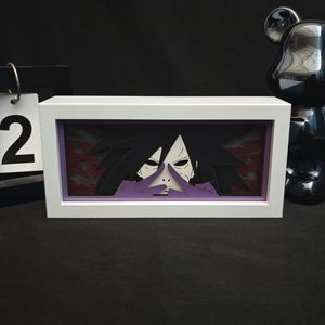 กล่องไฟกระดาษ3D ชั้นธีมอะนิเมะแกะสลักศิลปะ ABS กรอบ uchiha <span class=keywords><strong>Madara</strong></span> สำหรับจัดแสดง - Product Image 1