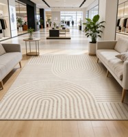 Tapis Bohème Personnalisé en Fausse Fourrure Cachemire 8mm 10mm Doux Géométrique Lavable en Machine pour Salon Chambre Vente en Gros OEM