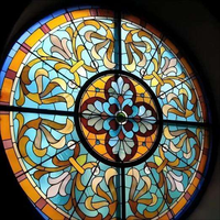 Vitres de Chambre à Coucher en Verre Flotté Trempé sur Mesure, Style Européen, Protection de la Vie Privée pour Hôtels, Décoration d'Églises, Vitraux Chinois