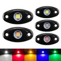 Luz LED de Roca de Aleación de Aluminio con 9 Chips SMD, Luces de Rueda para UTV de 2.7 Pulgadas, Luz LED de Roca Blanco Puro para Camión, UTV, ATV, JEEP y Todoterreno