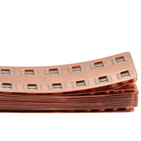 Connecteur de soudage par points durable en cuivre-nickel pour barre omnibus de batterie de stockage d'énergie personnalisée Yuehua 18650 21700 21650 33140