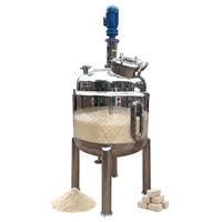 Edelstahl-Dreiflügel-Rührwerk für Flüssigkeiten/Kosmetik-Reaktoren mit Heizung, anpassbare Kapazität (10-10000L), Mischtank