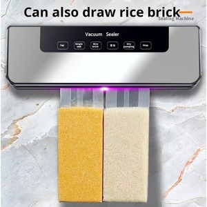 Machine de mise sous vide automatique domestique, machine d'emballage alimentaire, petite machine de conservation des aliments frais, compression plastique sèche et humide - Product Image 2