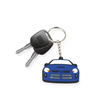Porte-clés en caoutchouc personnalisés en forme de voiture avec logo moulé pour événements promotionnels et souvenirs
