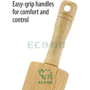 ไม้กลิ้ง17.75นิ้วทำจากไม้ธรรมชาติใช้สำหรับอบในครัวบ้านโลโก้ตามสั่ง - Product Image 2