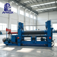 Machine à cintrer les tôles à 3 rouleaux hautement efficace, modèle universel à rouleau supérieur, en promotion