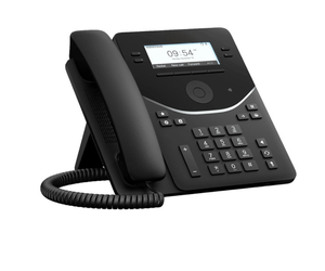 Telefono IP da Scrivania DP-9841-K9 PoE VoIP con 4 Linee SIP, LCD Grayscale da 3,5'', Doppia LAN Gigabit per Ufficio e Aziende - Product Image 1