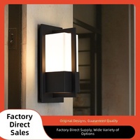 Lampe murale LED extérieure en acier inoxydable, étanche IP55, design minimaliste pour couloirs, terrasses, balcons, vente en gros directe d'usine