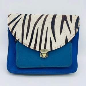 Sac à bandoulière en cuir véritable rayé fait à la main pour femmes, sac à bandoulière à fermeture éclair, prix de gros, excellente qualité - Product Image 3