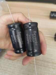 Condensateur électrolytique axial non polarisé en aluminium <span class=keywords><strong>BP</strong></span> Bevenbi 270uf 330uf 470uf 850uf 100V 250V pour haut-parleur crossover - Product Image 2