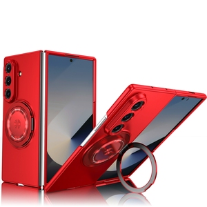 Étui de téléphone de luxe pliable, résistant aux chocs et aux chutes, avec support magnétique rotatif à 360°, aimant puissant N52, revêtement mat en polycarbonate rigide - Product Image 1