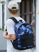 Sac à dos zippé grande capacité en polyester Oxford, sacoche d'ordinateur originale de style coréen pour l'université