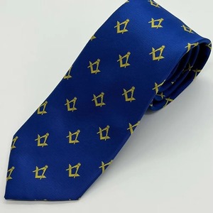 Cravate en soie tricotée et tissée pour hommes, avec carré, pour anciens maîtres maçons et maçons artisans, vente en gros de regalia maçonniques - Product Image 3