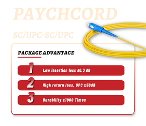 Cable de Fibra Óptica de Alto Rendimiento y Baja Pérdida, 2.0mm PVC, Monomodo, SC/UPC a SC/UPC, para FTTH, POE, GPRS, Redes de Telecomunicaciones - Product Image 5
