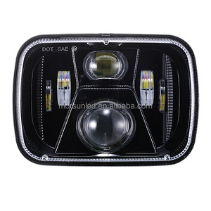 Phare Avant LED 5x7 D0T pour Toyota Land Cruiser 1984-1996 <span class=keywords><strong>LJ70</strong></span> LJ73 LJ78, Accessoires pour LandCruiser Prado 93-96 KZJ70 KZJ73 KZJ78 - Product Image 2