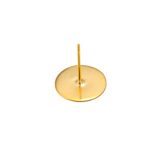 St. Kunkka Gold Plated Stainless Steel <b>Earring</b> <b>Posts</b> With Toothed Flatheads For Jewelry Making Accessories - Product Image 3