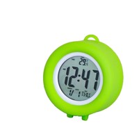 YAOQIU Réveil triangulaire moderne mini et compact, lumineux, affichage de l'heure mondiale et du mois, fonctionne sur piles, portable, pour bureau/chevet