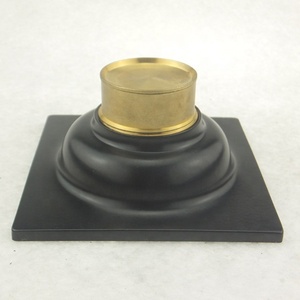 Drenaje de piso de baño de estilo <span class=keywords><strong>industrial</strong></span> Diseño rectangular de 4 pulgadas de acero inoxidable lacado negro para uso en bañera o Hotel - Product Image 2